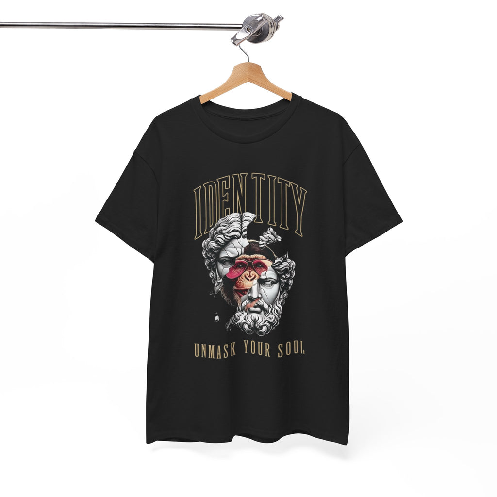 Identity Statue Face Mask Graphic Tee | Unmask Your Soul